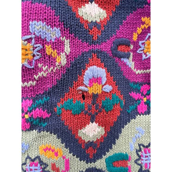 vintage Pier 1 Imports Passport Sweater Size Small - Picture 6 of 16